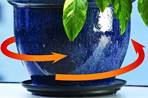 Bosmere S41610 Down Under Plant Turner, Heavy-Duty Rotating Plant Stand, Protects Decks, Wood Floors, Carpet, Tile, 250lbs Capacity, 16-Inch, Black 5 Bosmere S41610 Down Under Plant Turner, Heavy-Duty Rotating Plant Stand, Protects Decks, Wood Floors, Carpet, Tile, 250lbs Capacity, 16-Inch, Black - Image 5