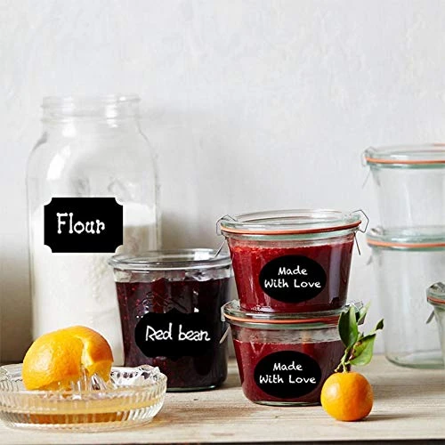 160 Spice Jar Label Stickers Kitchen Pantry Labels Chalkboard Labels Reusable Waterproof Blackboard Vinyl Set 3 160 Spice Jar Label Stickers Kitchen Pantry Labels Chalkboard Labels Reusable Waterproof Blackboard Vinyl Set - Image 3