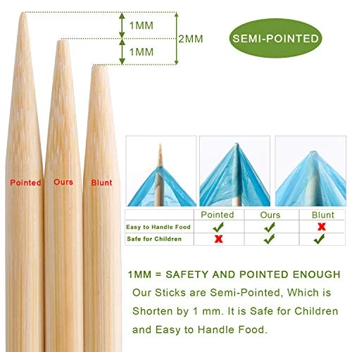 120 PCS Bamboo Marshmallow Roasting Sticks, SMores Skewers For Fire Pit, Extra Long 30 Inch Heavy Duty 5mm Thick Wooden SMores Sticks For Open Fire Pits Roaster Barbecue Hot Dog Camping Kebab Sausage 2 120 PCS Bamboo Marshmallow Roasting Sticks, SMores Skewers For Fire Pit, Extra Long 30 Inch Heavy Duty 5mm Thick Wooden SMores Sticks For Open Fire Pits Roaster Barbecue Hot Dog Camping Kebab Sausage - Image 2