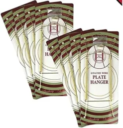 Rass Vinyl Coated Plate Hanger 10 To 14 Inch Pack Of 4 Hangers - Plate Hangers For The Wall -Kitchen Island Sale 51U1baFBuBS. AC