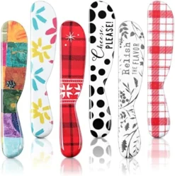6 Pieces Melamine Butter Spreader Plastic Butter Spreader 6 Inch Fun Vibrant Colorful Butter Knife Versatile Butter Knife Spreader For Cream Cheese, Jelly, Mayo, Frosting, Sandwich (Vibrant Style) -Kitchen Island Sale 51UMMntb3PL. AC