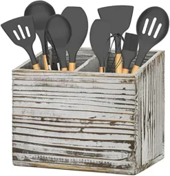 Utensil Holder For Kitchen Counter, Wood Utensil Organizer With 2 Compartments, Utensil Caddy And Silverware Organizer For Kitchen Decor, Black Kitchen Accessories 14 Utensil Holder For Kitchen Counter, Wood Utensil Organizer With 2 Compartments, Utensil Caddy And Silverware Organizer For Kitchen Decor, Black Kitchen Accessories -Kitchen Island Sale 51UT7GZHLRS. AC