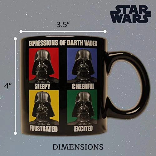 Tar Wars Darth Vader Expressions Ceramic Coffee Mug, 14 Ounces 4 Tar Wars Darth Vader Expressions Ceramic Coffee Mug, 14 Ounces - Image 4