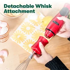 Bella Immersion Hand Blender With Whisk Attachment, Quickly Mixes Sauces, Purees Soups, Smoothies & Dips, BPA-Free, Easy To Clean, Stainless Steel/Red 8 Bella Immersion Hand Blender With Whisk Attachment, Quickly Mixes Sauces, Purees Soups, Smoothies & Dips, BPA-Free, Easy To Clean, Stainless Steel/Red -Kitchen Island Sale 51Uv3eNT3kL