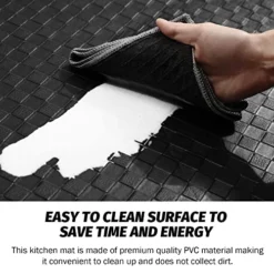 Kitchen Floor Mat Set Of 2 Anti Fatigue Mats Cushioned Black Kitchen Rugs Waterproof & Non Skid Kitchen Rugs And Mats Ergonomic Comfort Standing Kitchen Mats For Floor Office Sink Laundry -Kitchen Island Sale 51UxkXQ8AZL