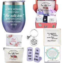 Retirement Gifts For Women 2023, 7 Special & Unique Wine Funny Gifts Box For Teachers, Boss, Coworkers, Nurses, Retirees, Female, Lawyer, Retiring Friends, Boss, Mom, Grandma-Happy Retirement Basket