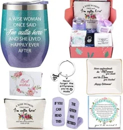 Retirement Gifts For Women 2023, 7 Special & Unique Wine Funny Gifts Box For Teachers, Boss, Coworkers, Nurses, Retirees, Female, Lawyer, Retiring Friends, Boss, Mom, Grandma-Happy Retirement Basket -Kitchen Island Sale 51V6sI6FZRL. AC