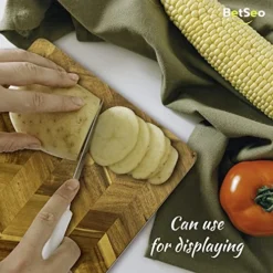 Acacia Wood Cutting Board Large Rectangle 17” X 13'' X 0.6” (Set Of 1) With For Meat, Cheese Board, Vegetables, Bread, And Charcuterie - Decorative Wooden Serving Board For Kitchen, Dining Room -Kitchen Island Sale 51V6wqXLzLL