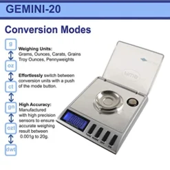 - Gemini 20 - Portable Precision Digital Milligram Scale 20g X 0.001g (Silver) -Kitchen Island Sale 51VjsfGeVvL