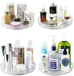 Lazy Susan Turntable 2-Tier Pantry Organization And Storage Spice Rack Spinning Cabinet Organizer Rotating Tray Spinner For Kitchen Vanity Bathroom Jewelry Makeup Cosmetic 9.2-Inch Clear -Kitchen Island Sale 51W3iIBImcL. AC