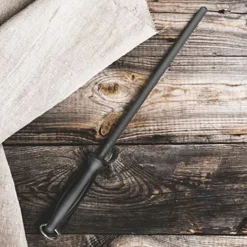 Knife Sharpening Steel Honing Rod, Premium Carbon Steel Knife Sharpener Stick,Daily Blunt Knife Repair,12inch -Kitchen Island Sale 51W59zwsFzL