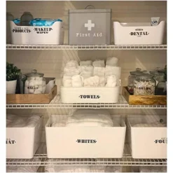 Farmhouse Bathroom Beauty Organization Labels – 72 Bathroom & Makeup Organization Preprinted Sticker. Water Resistant, Canister Labels. Jar Decals Bath Storage (Set Of 72 – Bathroom) -Kitchen Island Sale 51WJY5OsmNL