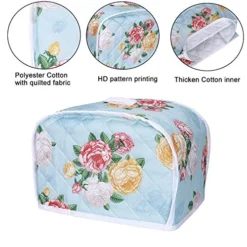 Toaster Cover 2 Slice,Quilted Toaster Covers Bread Maker Cover,Kitchen Small Appliance Covers,Microwave Toaster Oven Cover For Most Standard 2 Slice Toasters,The Pioneer Woman Kitchen Accessories -Kitchen Island Sale 51WPXufqWzL