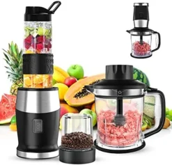 Blender For Shakes And Smoothies,Vitamins Blender 3in1 Blender And Food Processor Combo 700W Bullet Blender With Mixer Grinder/Blender/Chopper & 19-oz Portable Blender Cup 8 Blender For Shakes And Smoothies,Vitamins Blender 3in1 Blender And Food Processor Combo 700W Bullet Blender With Mixer Grinder/Blender/Chopper & 19-oz Portable Blender Cup -Kitchen Island Sale 51X LmDNa5L. AC