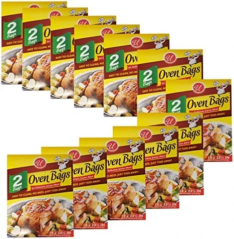 17supply Disposable Slow Cooker Liners And Cooking Bags, 12 Pack(24 Counts),19 X 23.5" Heavy Duty Slow Cooker Liners, BPA-Free, Disposable Slow Cooker Liners & Cooking Bag, Fits Oval And Round Pans. 7 17supply Disposable Slow Cooker Liners And Cooking Bags, 12 Pack(24 Counts),19 X 23.5" Heavy Duty Slow Cooker Liners, BPA-Free, Disposable Slow Cooker Liners & Cooking Bag, Fits Oval And Round Pans. - Image 7