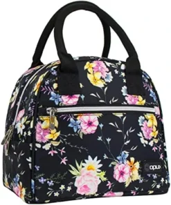 PUX Insulated Lunch Box Women, Lunch Bag Tote Girls Kids Teen Adult, Cute Soft Lunch Cooler Container Work School, Reusable Thermal Food Meal Prep Organizer Lunch Pail Travel Beach, Floral Purple -Kitchen Island Sale 51Xc8ortJyL. AC