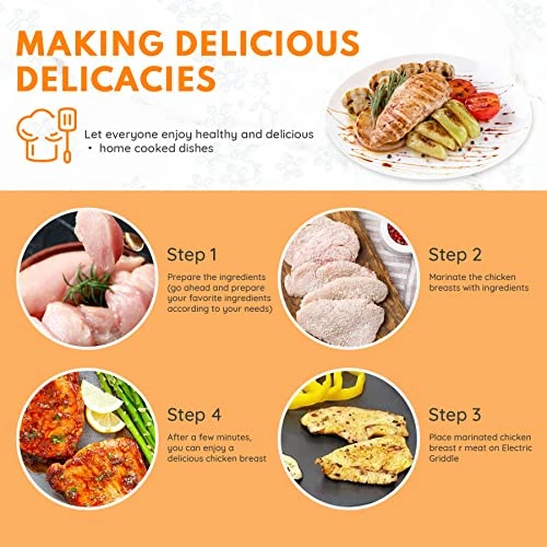 Onstick Electric Skillet 12 Inch Electric Fryer With 2 Layers Of Non-Stick Coating, Adjustable Temperature Control, Heat-Resistant Handle. 5 Onstick Electric Skillet 12 Inch Electric Fryer With 2 Layers Of Non-Stick Coating, Adjustable Temperature Control, Heat-Resistant Handle. - Image 5