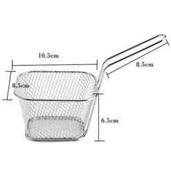 Fryer Basket For Chip 8 Pcs Stainless Steel Square Fries Basket For Fried Food, Chip Frying Serving Basket For Chips, Shrimps, Onion Rings, Kitchen Restaurant Cooking Tools 6 Fryer Basket For Chip 8 Pcs Stainless Steel Square Fries Basket For Fried Food, Chip Frying Serving Basket For Chips, Shrimps, Onion Rings, Kitchen Restaurant Cooking Tools -Kitchen Island Sale 51XzAmMfz8L