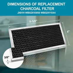 GE JX81H, WB02X10956, WB02X11544, WB2X10956 Microwave Recirculating Charcoal Filter Compatible With GE (2-Pack) -Kitchen Island Sale 51Yfsc5TPRL