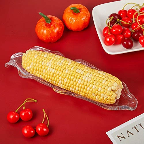 12 Pieces Corn Cob Holders And Dish Set Transparent Dish Stainless Steel Skewer Needle BBQ Tool And Plastic Corn Tray 5 12 Pieces Corn Cob Holders And Dish Set Transparent Dish Stainless Steel Skewer Needle BBQ Tool And Plastic Corn Tray - Image 5