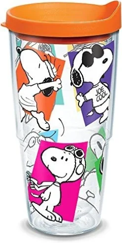 Tervis Peanuts Multi-Snoopy Made In USA Double Walled Insulated Tumbler Cup Keeps Drinks Cold & Hot, 24oz, Clear -Kitchen Island Sale 51a2dS0g5KL. AC