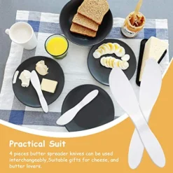 4 Pieces Plastic Butter Spreaders Multi Purpose Spreaders Butter Kitchen Tools For Soft Cheese, Butter, Bagels, Frosting, Icing And More -Kitchen Island Sale 51a6i41tQAL