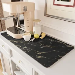 -Coffee Mat Hide Stain Rubber Backed Absorbent Dish Drying Mat For Kitchen Counter-Coffee Bar Accessories Fit Under Coffee Maker Coffee Machine Coffee Pot Espresso Machine Dish Rack -Kitchen Island Sale 51abfIEAoLL. AC