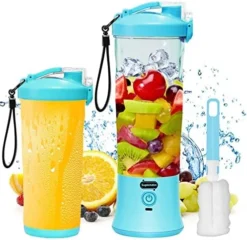 20 Oz Portable Blender USB Rechargeable, Supkitdin Waterproof Personal Blender For Shakes And Smoothies, With 6 Ultra-sharp Blades For Travel, Office & Sports (Red Pink) -Kitchen Island Sale 51bDbnLgplL. AC