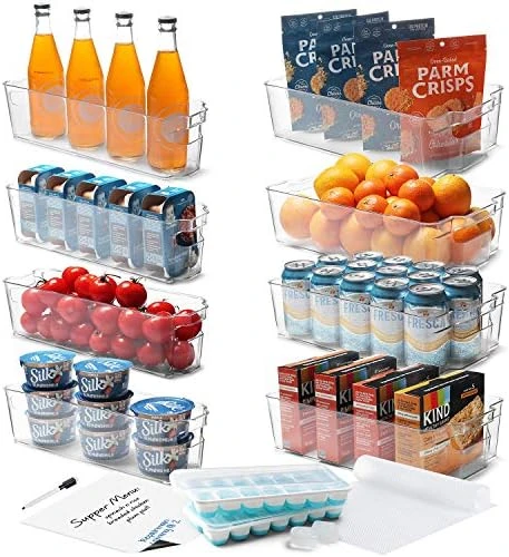 StorageBud Pantry Organization And Storage Bins - 14 Pieces Food Storage Containers - Clear Storage Bins For Fridge, Refrigerator & Kitchen Cabinet - BPA Free Freezer Organizer Bins 9 StorageBud Pantry Organization And Storage Bins - 14 Pieces Food Storage Containers - Clear Storage Bins For Fridge, Refrigerator & Kitchen Cabinet - BPA Free Freezer Organizer Bins - Image 9