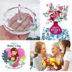 Well-Crafted Crystal Glass Wedding Ring Holder -Kitchen Island Sale 51bFNonHMgL