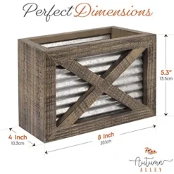 Autumn Alley Barn Door Rustic Kitchen Utensil Holder- Farmhouse Wooden Kitchen Utensil Holder- Galvanized Accents- Rustic Kitchen Decor- Farmhouse Details Add Charm To Your Country Kitchen -Kitchen Island Sale 51bewc6QBmL