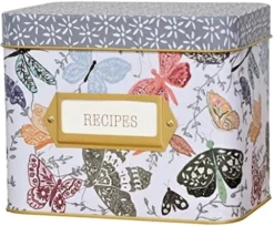 Tin Recipe Box - Includes 100 4X6 Cards, 12 Dividers - Beautiful Decorative Tin Box Gift Set (Wild Flower) 16 Tin Recipe Box - Includes 100 4X6 Cards, 12 Dividers - Beautiful Decorative Tin Box Gift Set (Wild Flower) -Kitchen Island Sale 51brzZ7S3JL. AC