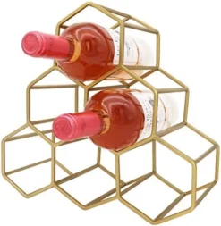 Wine Rack, 6 Wine Bottle Storage Holder, Metal Countertop Stand For Wine Bottles -Kitchen Island Sale 51c1Z 4IEpL. AC