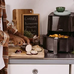 - Air Fryer Accessories | Airfryer 5.5L | Set Of 5 Accessories - Cake Mold, Pizza Mold, Muffin Mold, Skewer Rack, Trivet | For Oil-Free Crunchy! XL -Kitchen Island Sale 51c3eK9Cx1L