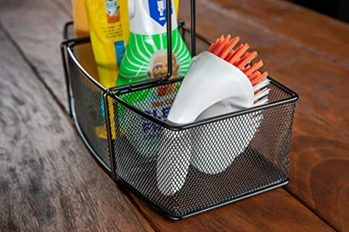 Teel Caddy For Organizing Paper Towels, Condiments, Tools For Grill, BBQ, Picnics, Household Cleaning, Garage, Cars Caddy, Black, Large 4 Teel Caddy For Organizing Paper Towels, Condiments, Tools For Grill, BBQ, Picnics, Household Cleaning, Garage, Cars Caddy, Black, Large - Image 4