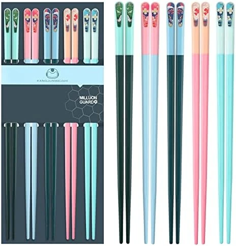 5 Pairs Fiberglass Chopsticks-Reusable Chopsticks Dishwasher Safe, 9.6 Inch/24.3cm Matte Non-Slip Family/ Hotel/ Restaurant Chop Sticks, Chinese/Japanese Hair ChopStick Gift, Morandi Multicolor 11 5 Pairs Fiberglass Chopsticks-Reusable Chopsticks Dishwasher Safe, 9.6 Inch/24.3cm Matte Non-Slip Family/ Hotel/ Restaurant Chop Sticks, Chinese/Japanese Hair ChopStick Gift, Morandi Multicolor - Image 11