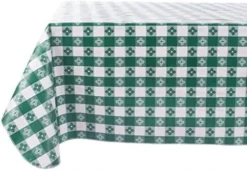 Checkered Vinyl Tablecloth With Flannel Backing For Restaurants, Picnics, Bistros, Indoor And Outdoor Dining (Black And White, 52X90 Rectangle/Oblong) -Kitchen Island Sale 51cSl6P65gL. AC