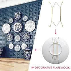 Wall Display Plates Hanger 7Sizes Stainless Steel Decorative Wire Plate Hangers Holder For The Wall Home Decoration -Kitchen Island Sale 51ctbHIncoS 1
