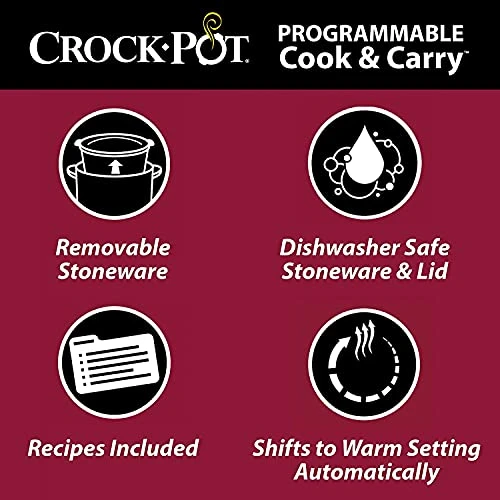 Crock-Pot & Carry Programmable Slow Cooker With Digital Timer,Stainless Steel Digital 4 Crock-Pot & Carry Programmable Slow Cooker With Digital Timer,Stainless Steel Digital - Image 4