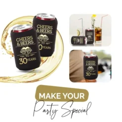 Cheers And Beers To 30 Years Can Coolers, 30th Birthday Party Coolies, Set Of 12, Black And Gold Can Coolers, Perfect For Birthday Parties, Birthday Decorations… 12 Cheers And Beers To 30 Years Can Coolers, 30th Birthday Party Coolies, Set Of 12, Black And Gold Can Coolers, Perfect For Birthday Parties, Birthday Decorations… -Kitchen Island Sale 51dGzAcjUIL