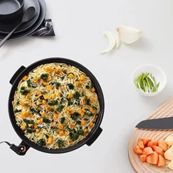 14-Inch Family Nonstick Electric Skillet - For Pizza, Burgers, Cookies, Fajitas, Breakfast & More (5Qt.) 6 14-Inch Family Nonstick Electric Skillet - For Pizza, Burgers, Cookies, Fajitas, Breakfast & More (5Qt.) -Kitchen Island Sale 51dL3FPaURL