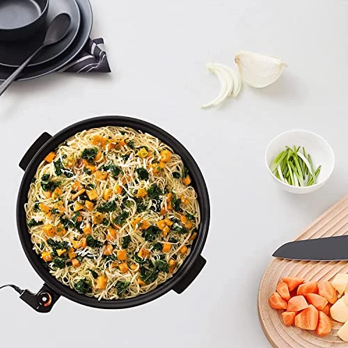 14-Inch Family Nonstick Electric Skillet - For Pizza, Burgers, Cookies, Fajitas, Breakfast & More (5Qt.) 3 14-Inch Family Nonstick Electric Skillet - For Pizza, Burgers, Cookies, Fajitas, Breakfast & More (5Qt.) - Image 3