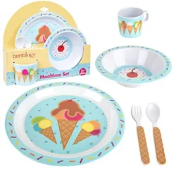 5 Pc Mealtime Baby Feeding Set For Kids And Toddlers - Includes Plate, Bowl, Cup, Fork And Spoon Utensil Flatware - Durable, Dishwasher Safe, BPA Free - Dino 22 5 Pc Mealtime Baby Feeding Set For Kids And Toddlers - Includes Plate, Bowl, Cup, Fork And Spoon Utensil Flatware - Durable, Dishwasher Safe, BPA Free - Dino -Kitchen Island Sale 51dZDTOlSrL