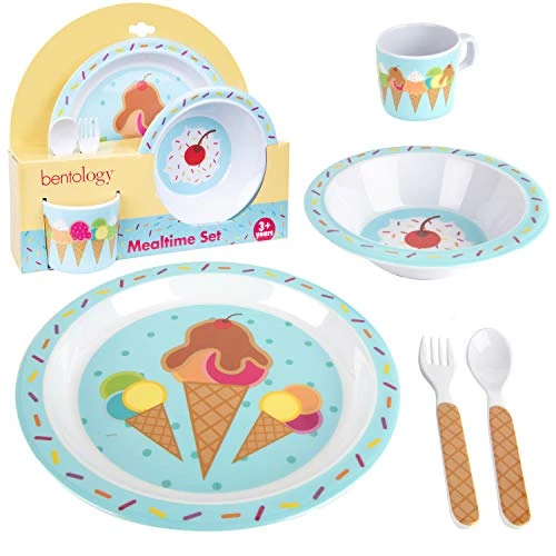 5 Pc Mealtime Baby Feeding Set For Kids And Toddlers - Includes Plate, Bowl, Cup, Fork And Spoon Utensil Flatware - Durable, Dishwasher Safe, BPA Free - Dino 8 5 Pc Mealtime Baby Feeding Set For Kids And Toddlers - Includes Plate, Bowl, Cup, Fork And Spoon Utensil Flatware - Durable, Dishwasher Safe, BPA Free - Dino - Image 8