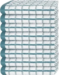 [8 Pack] Premium Dish Towels For Kitchen, With Hanging Loop - Heavy Duty Absorbent 100% Cotton 410 GSM Terry Kitchen Towels, 16x26 (Multi) -Kitchen Island Sale 51damC12sJL. AC