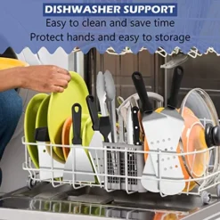 Griddle Accessories Kit Of 16, HaSteeL Stainless Steel Teppanyaki Tools For Flat Top Grill Hibachi Camping BBQ, Heavy Duty Metal Spatulas, Chopper, Steak Knives, Bottles, Carrying Bag, Easy To Clean 6 Griddle Accessories Kit Of 16, HaSteeL Stainless Steel Teppanyaki Tools For Flat Top Grill Hibachi Camping BBQ, Heavy Duty Metal Spatulas, Chopper, Steak Knives, Bottles, Carrying Bag, Easy To Clean -Kitchen Island Sale 51eA87jyoqL