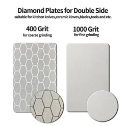 5-In-1 Knife Sharpeners For Kitchen Knives,Tungsten Steel Sheet And Ceramic Grinding For Cutting Edge,Double-Sided (400/1000Grit) Diamond Knife Sharpener,Suitable For Daily Life Knives. -Kitchen Island Sale 51eHohi4pJL