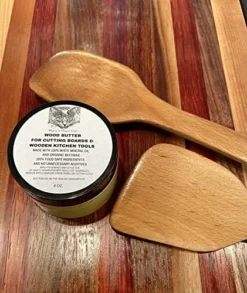 Wood Butter Cutting Board Wax Conditioner For Cutting Boards And Wooden Kitchen Tools 4 Oz. Food Grade Protective Mineral Oil Beeswax For Wooden Cutting Boards, Surfaces, And Tools. -Kitchen Island Sale 51eMYatp0EL