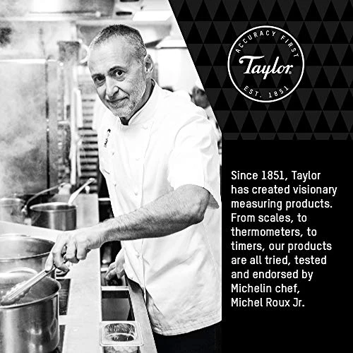 Taylor Digital Kitchen Food Scales With Glass Platform, Highly Accurate With Tare Function And Precision, Stainless Silver Weighs 5 Kg 4 Taylor Digital Kitchen Food Scales With Glass Platform, Highly Accurate With Tare Function And Precision, Stainless Silver Weighs 5 Kg - Image 4