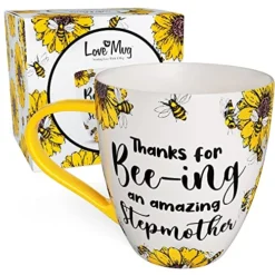 : Stepmom Gifts And Stepmother Gifts, Stepmom Mug And Stepmom Coffee Mug, Bee Gifts For Women, Bonus Mom Gifts And Bonus Mom Mug, Birthday Gits For Stepmom